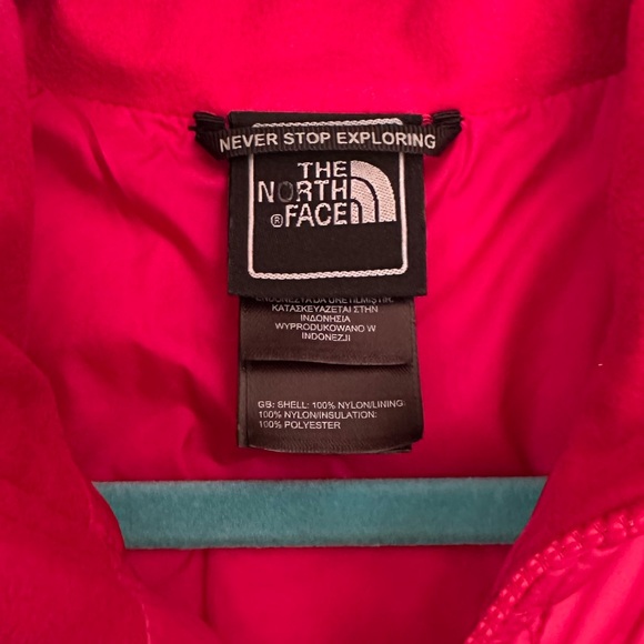 The North Face Maroon and Pink Puffer Dual Snowboard Snow Jacket - Picture 3 of 9